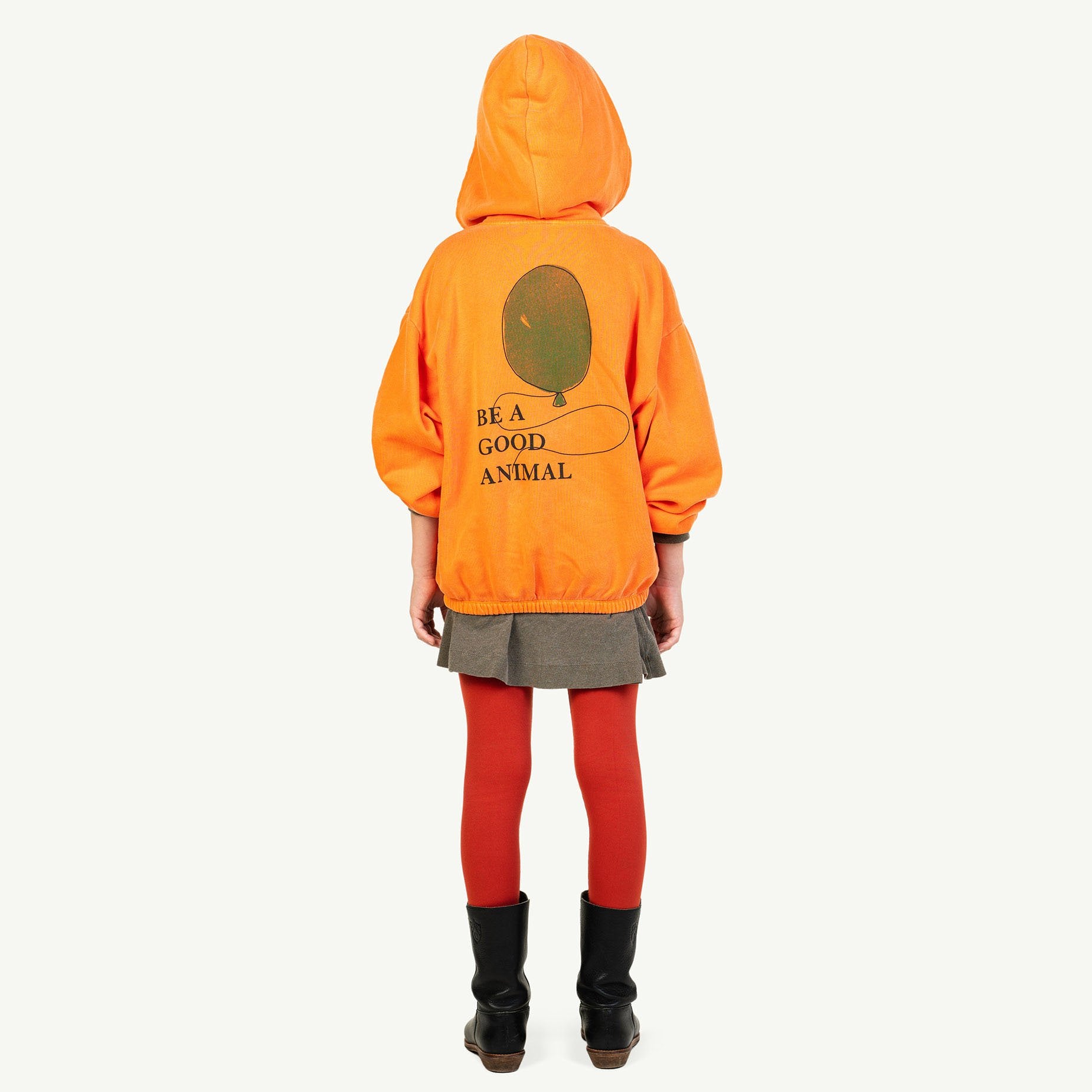 Orange Albatross Sweatshirt MODEL BACK