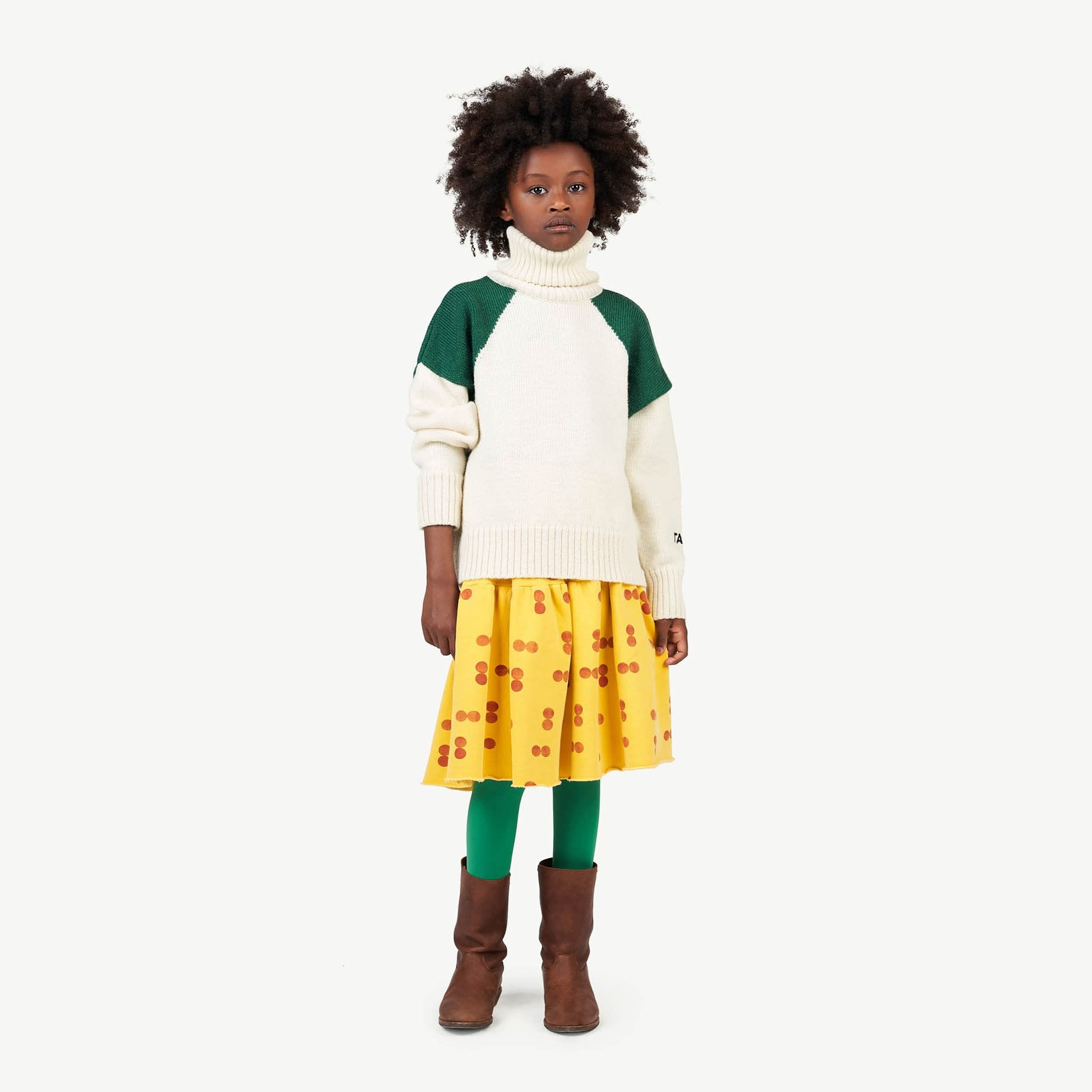 Yellow Cat Skirt MODEL FRONT
