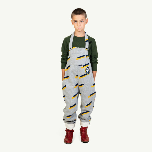 Grey 80's Boar Jumpsuit MODEL FRONT