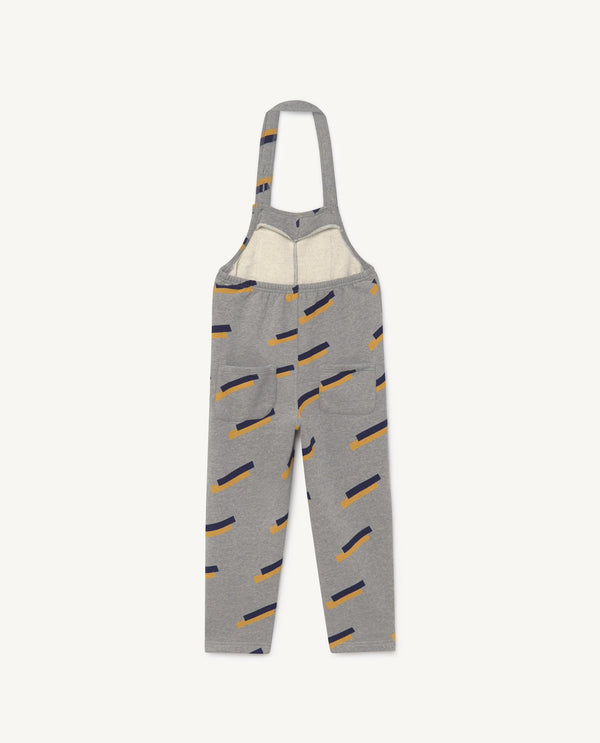 Grey 80's Boar Jumpsuit PRODUCT BACK