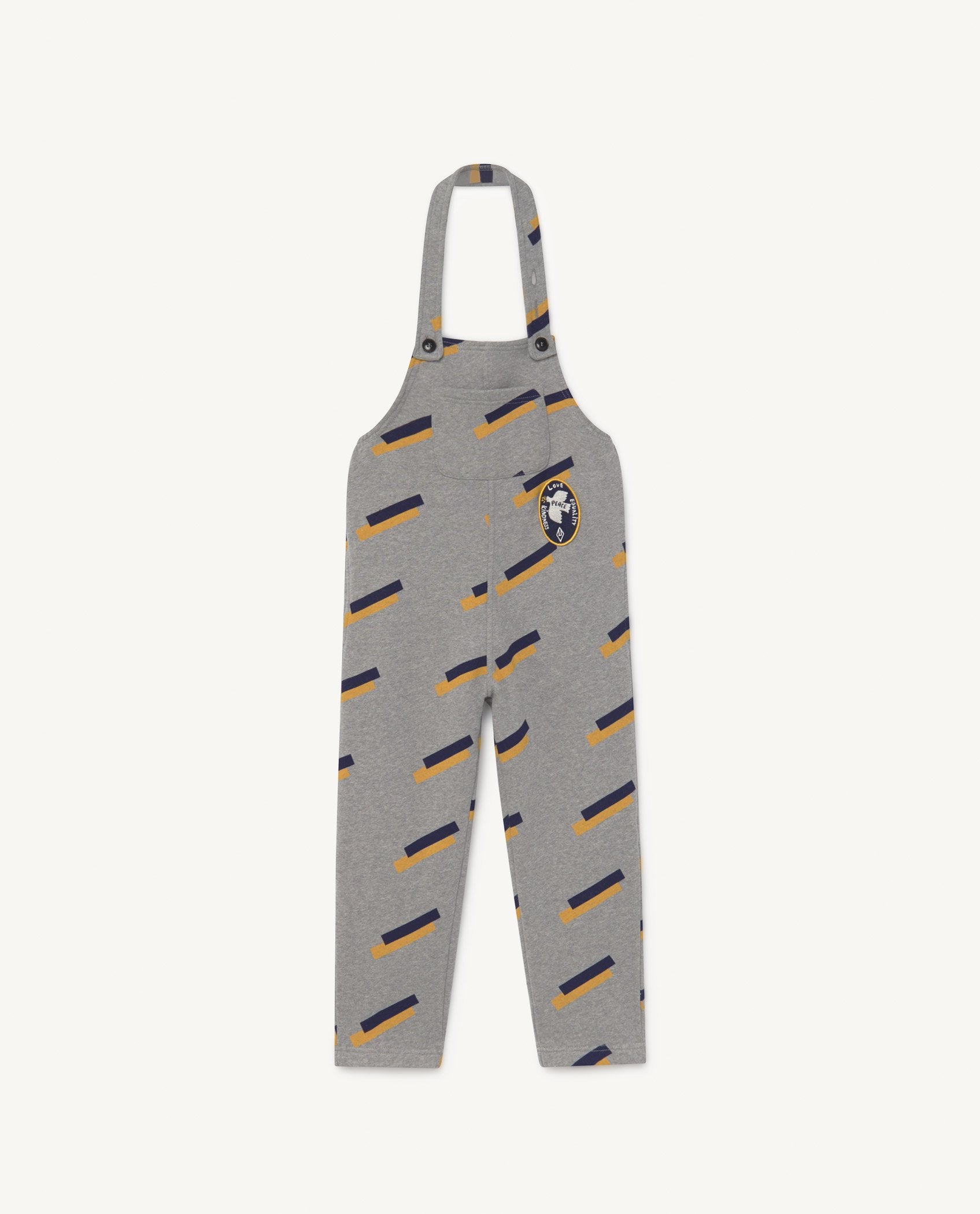 Grey 80's Boar Jumpsuit PRODUCT FRONT