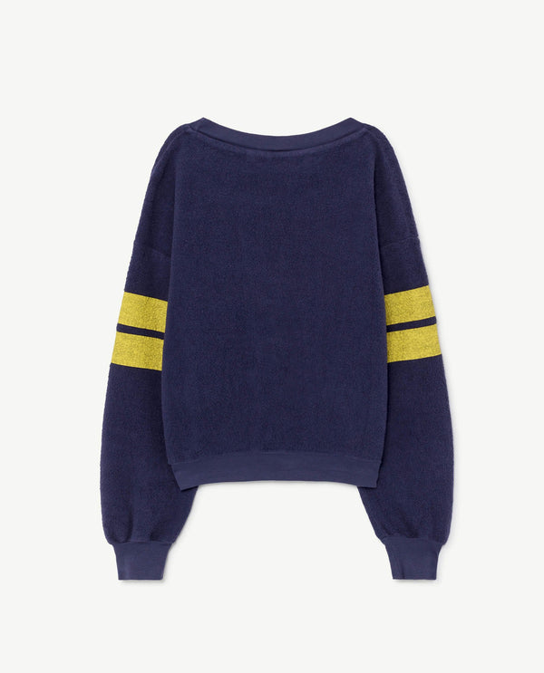 Dark Blue Bear Sweatshirt PRODUCT BACK