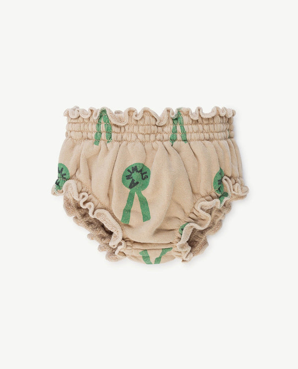 Beige Animals Toads Culotte PRODUCT FRONT
