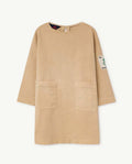 Beige Swallow Dress