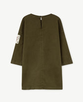 Green Swallow Dress PRODUCT BACK