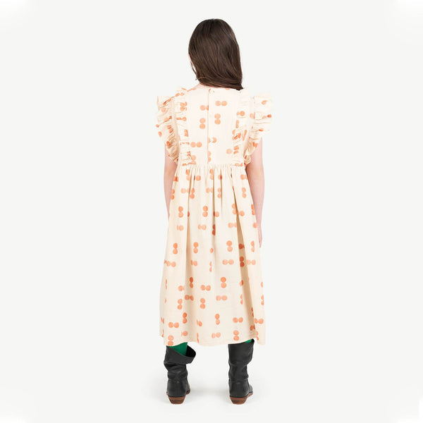 Orange Otter Dress MODEL BACK