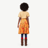 Apples and Snakes Turkey Skirt MODEL BACK