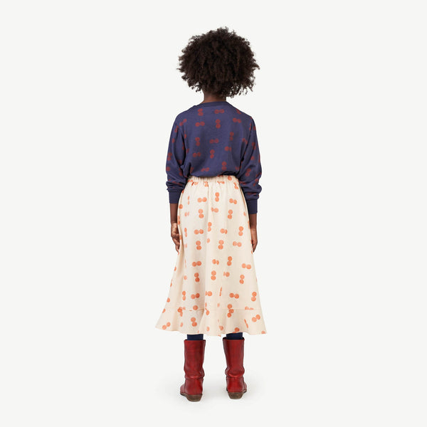 Orange Manatee Skirt MODEL BACK
