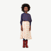 Orange Manatee Skirt MODEL FRONT