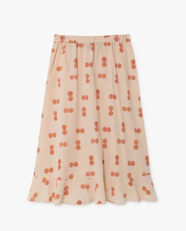 Orange Manatee Skirt PRODUCT BACK