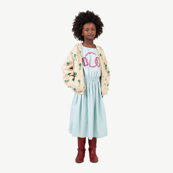 Blue Tortoise Dress MODEL FRONT