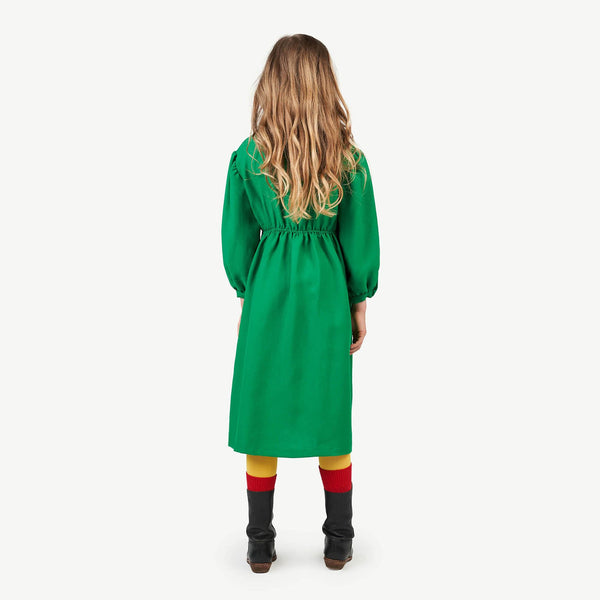 Green Grass Dolphin Dress MODEL BACK