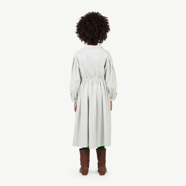 Soft Blue Dolphin Dress MODEL BACK