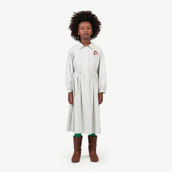 Soft Blue Dolphin Dress MODEL FRONT
