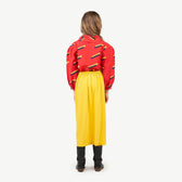 Red 80's Gadfly Shirt MODEL BACK