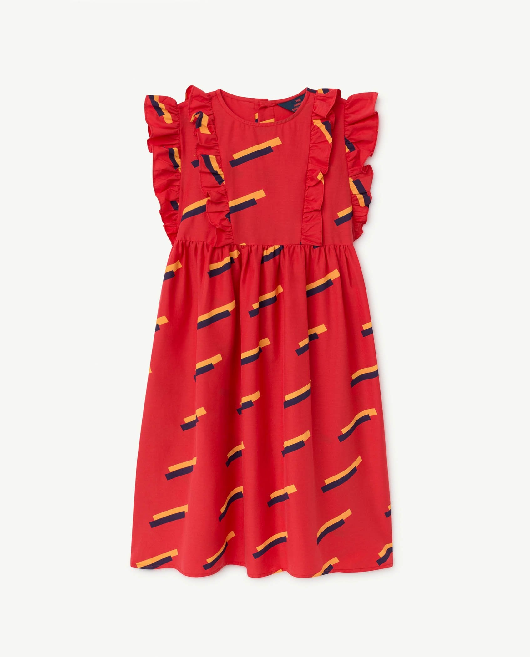 Red 80's Otter Dress PRODUCT FRONT