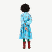 Blue Tortoise Dress MODEL BACK