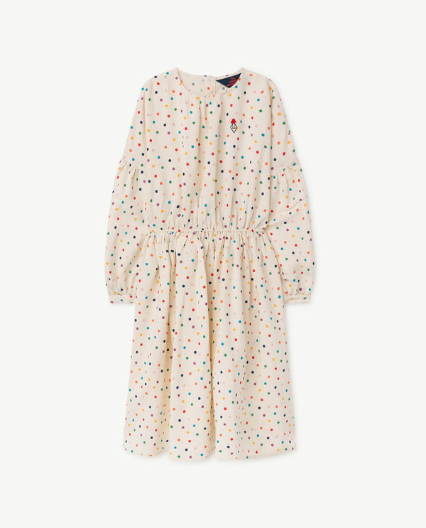 Raw White Tortoise Dress PRODUCT FRONT