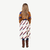 Raw White Sow Skirt MODEL BACK
