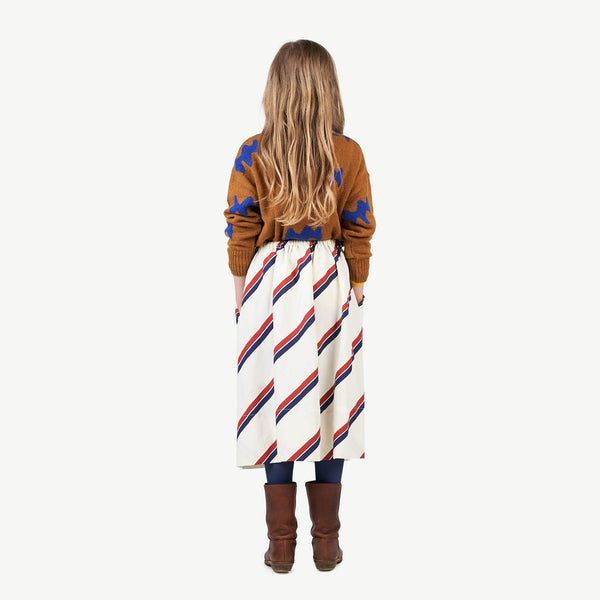 Raw White Sow Skirt MODEL BACK