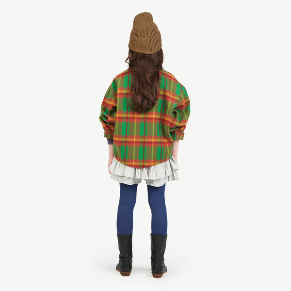 Green Squares Hog Shirt MODEL BACK