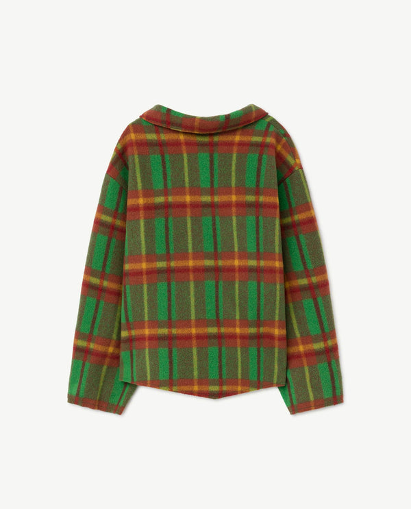 Green Squares Hog Shirt PRODUCT BACK