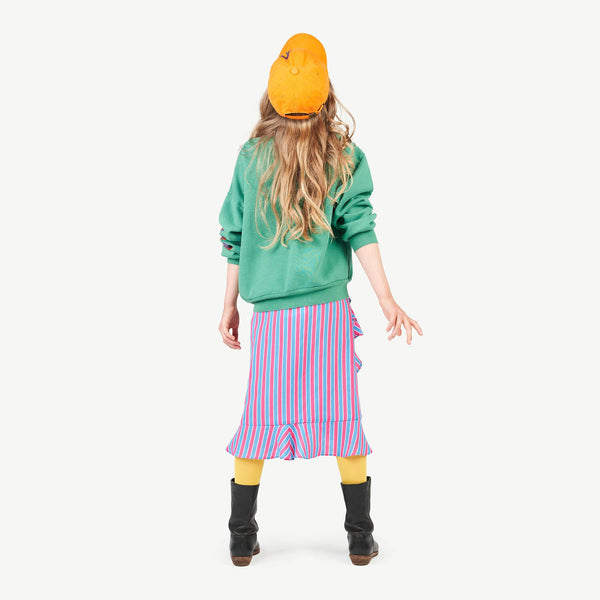 Pink Manatee Kids Skirt MODEL BACK