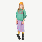 Pink Manatee Kids Skirt MODEL FRONT