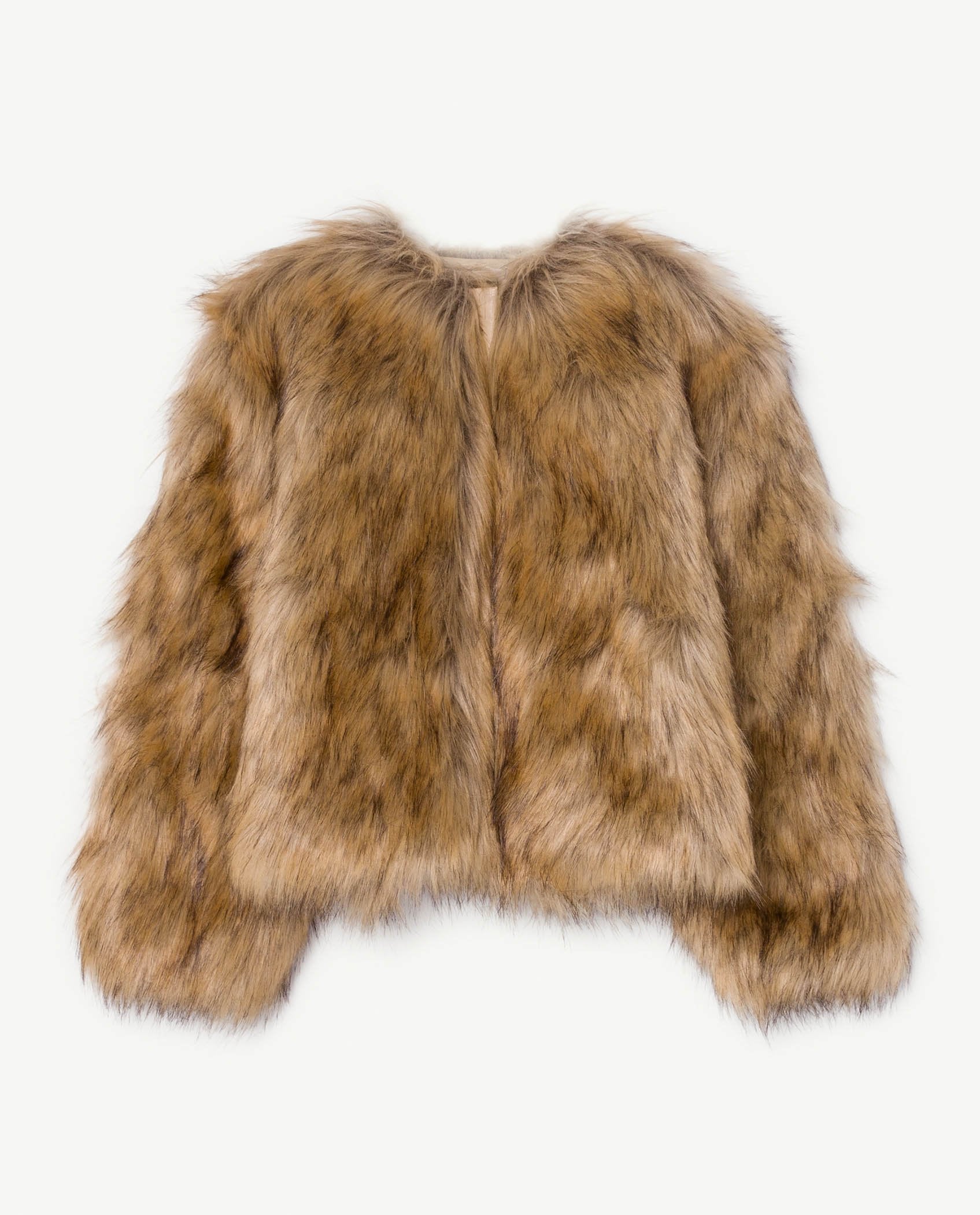 Brown Furry Shrew Jacket PRODUCT FRONT