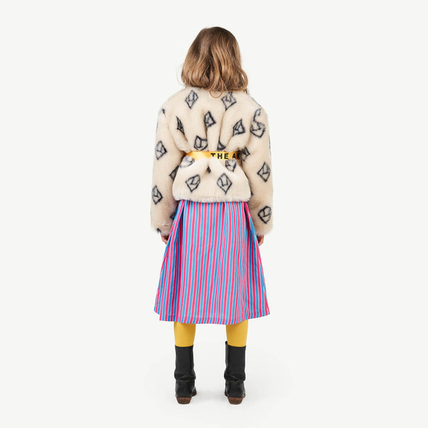 Soft Beige Shrew Jacket MODEL BACK