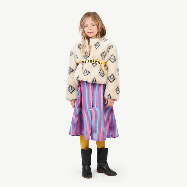 Soft Beige Shrew Jacket MODEL FRONT