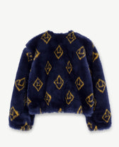 Navy Blue Shrew Jacket PRODUCT BACK