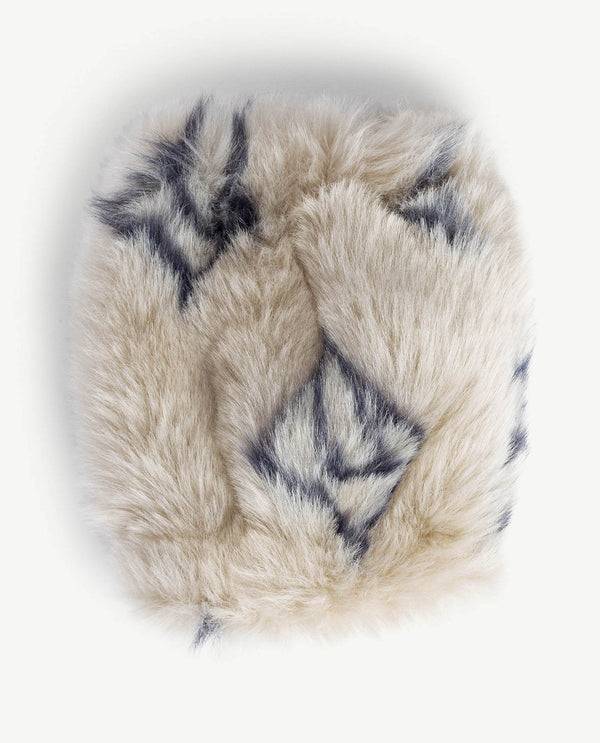 Soft Beige Roe Muff PRODUCT BACK