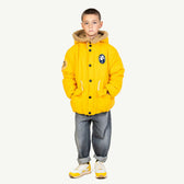 Yellow Calf Jacket MODEL FRONT