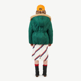 Green Calf Jacket MODEL BACK