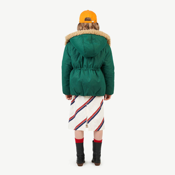 Green Calf Jacket MODEL BACK
