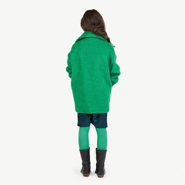 Electric Green Jaguar Coat MODEL BACK