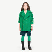 Electric Green Jaguar Coat MODEL FRONT