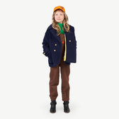 Blue Jaguar Coat MODEL FRONT