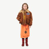 Deep Brown Tiger Jacket MODEL FRONT