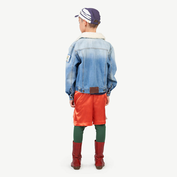 Indigo Foal Jacket MODEL BACK