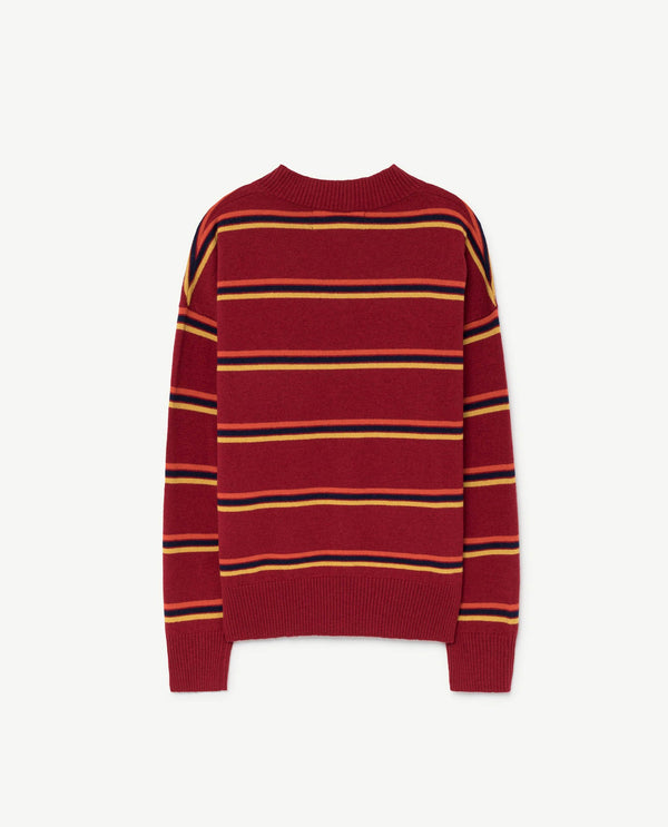 Maroon Toucan Sweater PRODUCT BACK