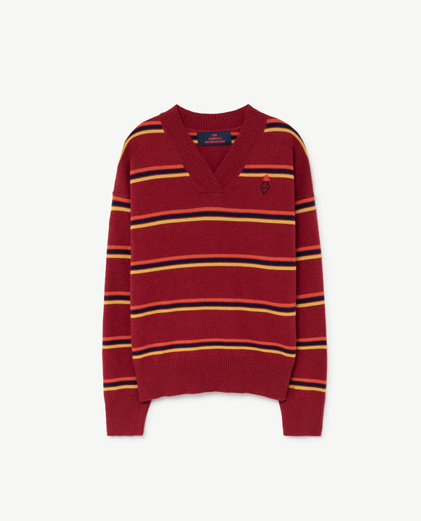 Maroon Toucan Sweater PRODUCT FRONT