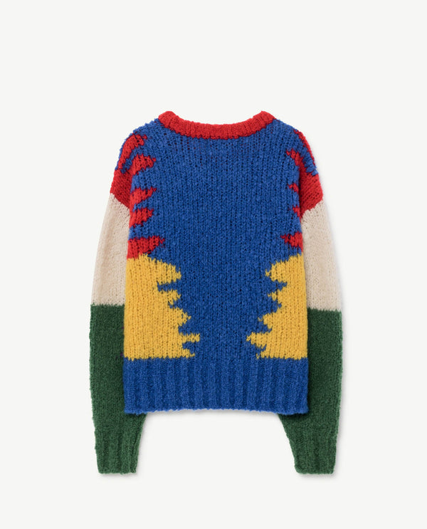 Multicolor Blue Blowfish Sweater PRODUCT BACK
