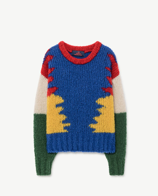 Multicolor Blue Blowfish Sweater PRODUCT FRONT