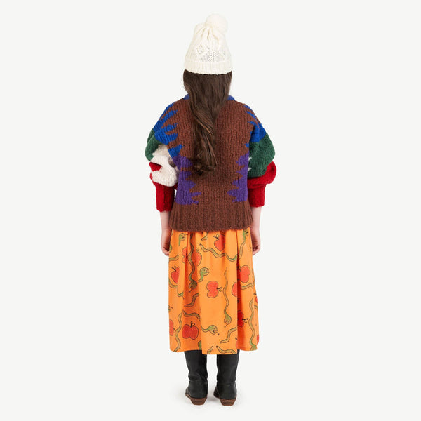 Multicolor Brown Blowfish Sweater MODEL BACK