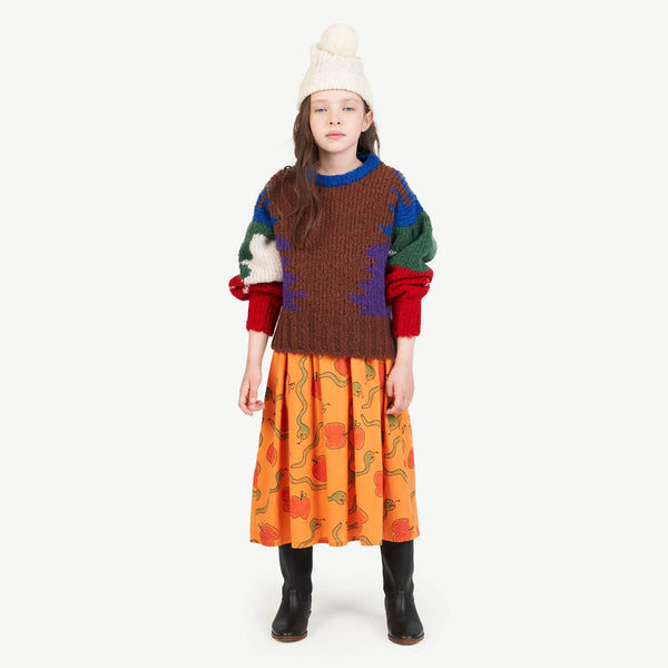 Multicolor Brown Blowfish Sweater MODEL FRONT