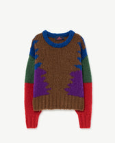Multicolor Brown Blowfish Sweater PRODUCT FRONT