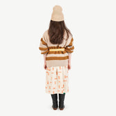 Soft Beige Bull Sweater MODEL BACK