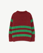 Maroon Bull Sweater PRODUCT BACK